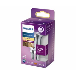 Imagen de Bombilla Led E14, 4,3W=60W, luz cálida 2700K, regulable, 320lm, PHILIPS.