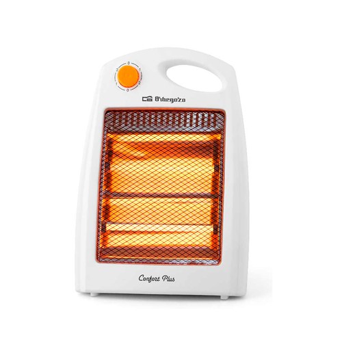Estufa de cuarzo ORBEGOZO BP5007, potencia max: 800W, 2 niveles de calor.
