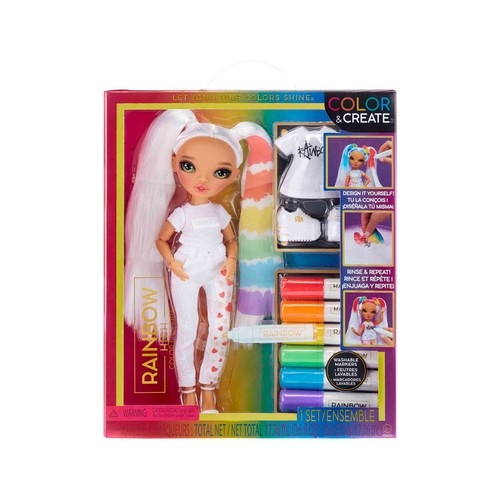 RAINBOW HIGH Color & Create Fashion Doll - Green Eyes +4 años
