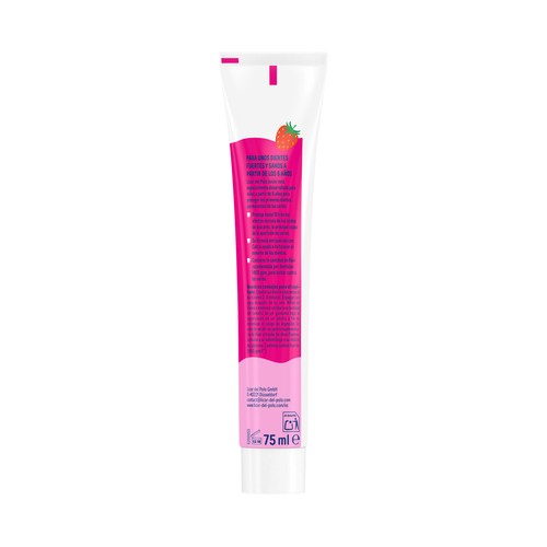 LICOR DEL POLO Junior Pasta de dientes infantil sabor fresa refrescante, para niños de +6 años 75 ml.