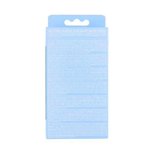 COSMIA Activ Maquinilla de afeitar recargable + 2 cabezales giratorios de 3 hojas.