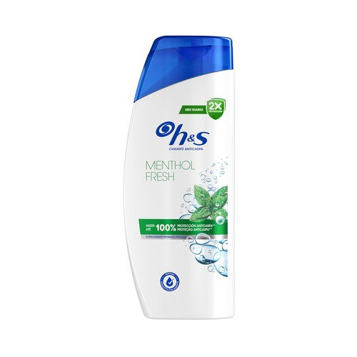 H&S Menthol fresh Champú anticaspa de uso diario, para todo tipo de cabello 625 ml.