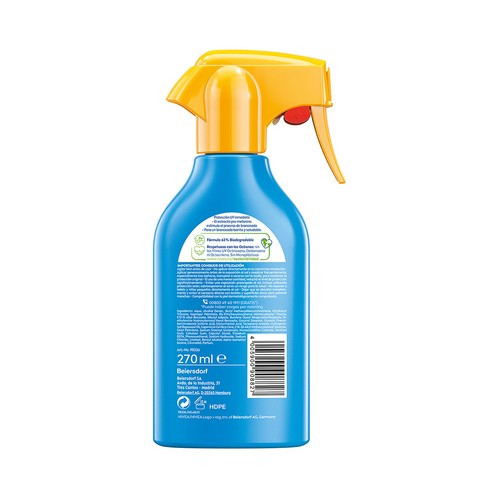 NIVEA sun Spray solar con activador del bronceado y factor de protección 50 (alto) protege & broncea 270 ml.