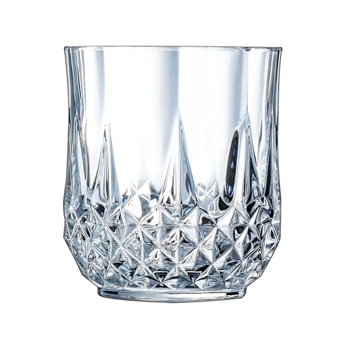 Vaso de cristal 32cl con relieve decorativo, ECLAT