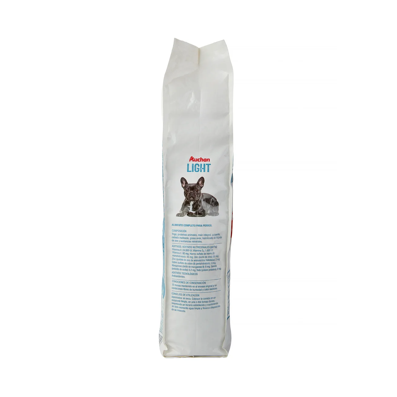 PRODUCTO ALCAMPO Pienso para perros a base de carne y arroz light 4 kg.