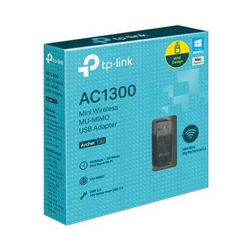 Mini adaptador usb Wifi TP-LINK Archer T3U, AC1300, doble banda, USB 3.0.