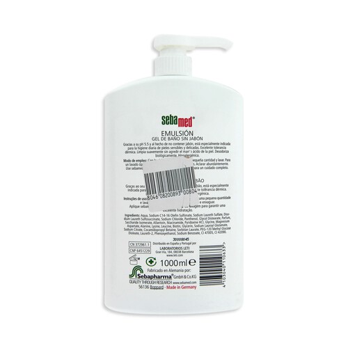 SEBAMED Emulsión de baño sin jabón SEBAMED 1000 ml.