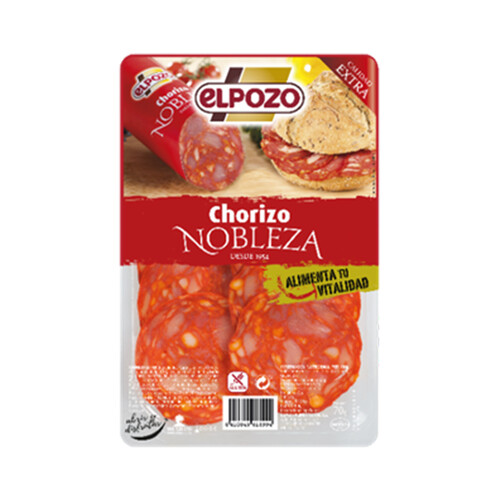 EL POZO Chorizo extra cortado en lonchas finas EL POZO Nobleza 70 g.