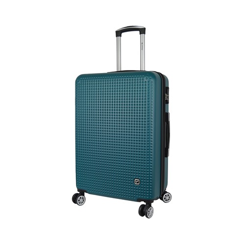 Maleta grande tipo trolley rígida de 75 cm, 8 ruedas, color azul, AIRPORT ALCAMPO.