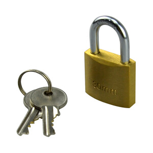 Imagen de Candado de latón de 30 milímetros, nivel seguridad 2, PRODUCTO ALCAMPO.