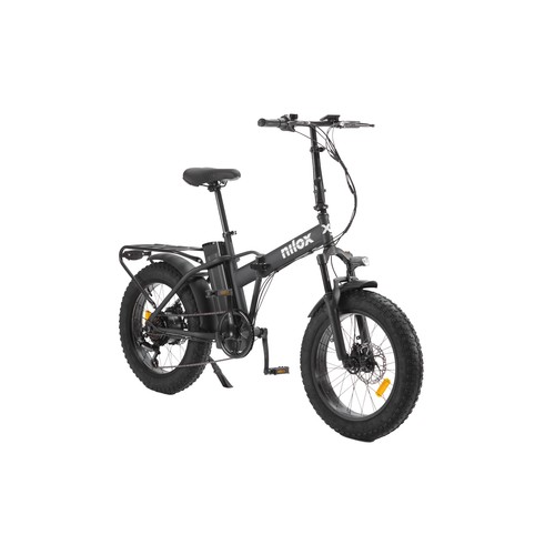 Bicicleta eléctrica plegable NILOX X8 Pro, color negro, 250W, ruedas 20", autonomía 70Km.