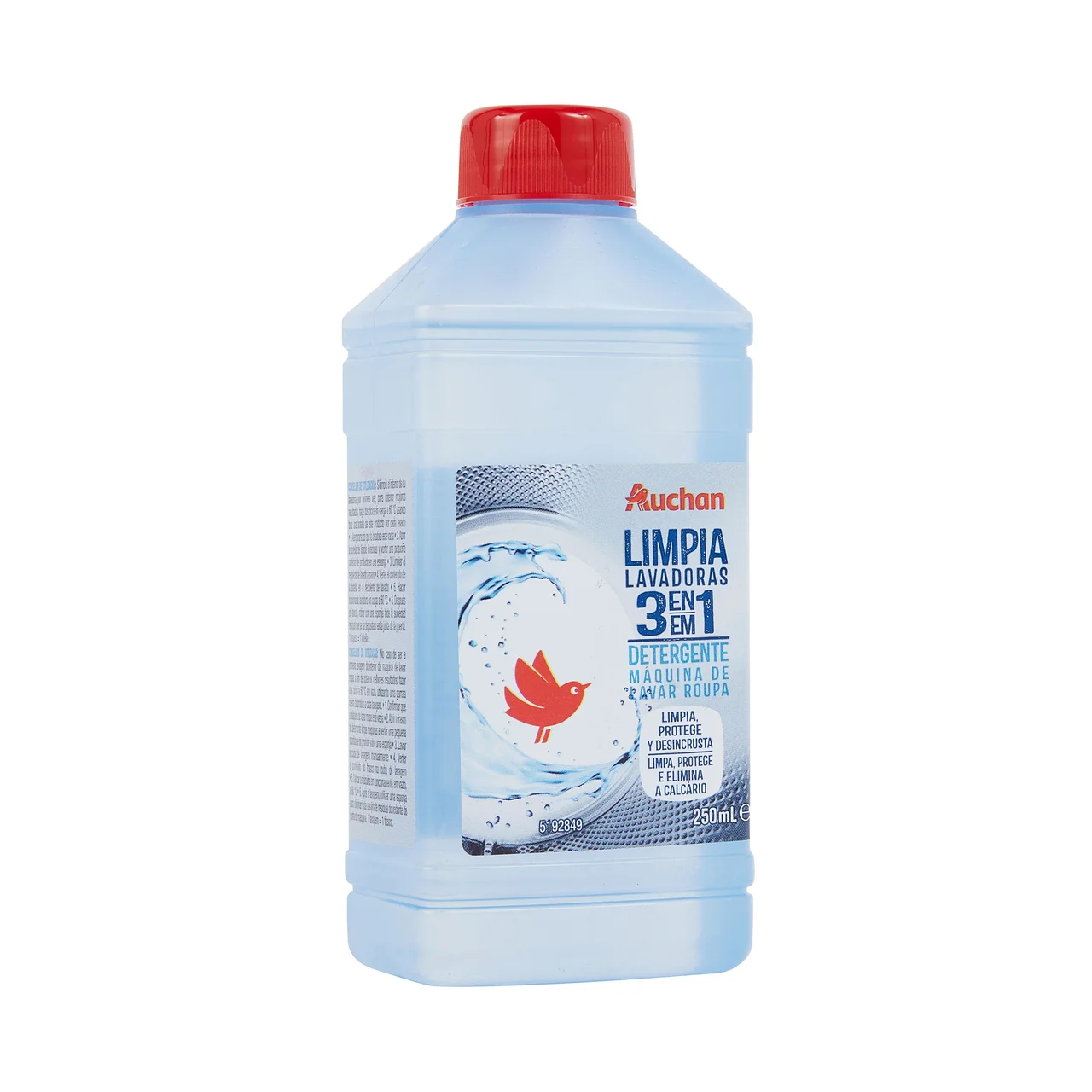 PRODUCTO ALCAMPO Detergente limpiador de lavadoras 3 en 1 250 ml.