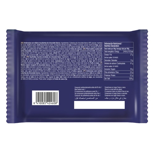 TIRMA Ambrosías chocolate blanco 4 uds. 86gr.