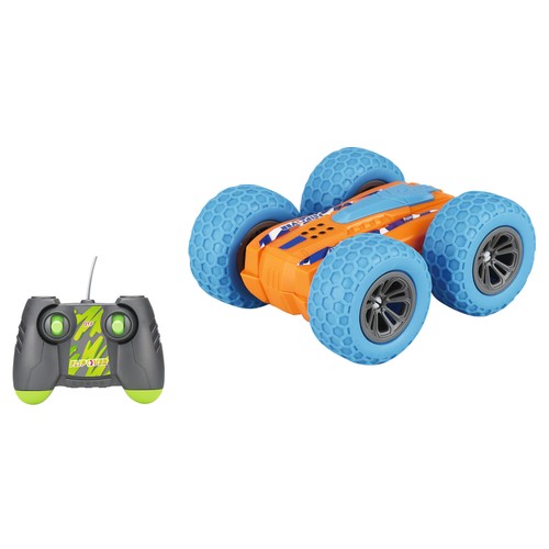 Coche Flip Over radicontrol de 13cm. para acrobacias, 27MHz, ONE TWO FUN ALCAMPO.