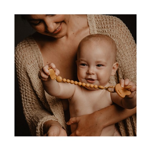 SUAVINEX Selection Cadena para chupete de bolitas silicona, +0 meses.