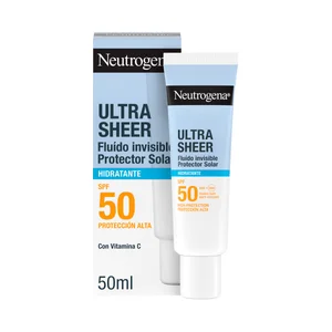 NEUTROGENA Ultra sheer Protector solar hidratante e invisible con FPS 50 (muy alto) 50 ml.