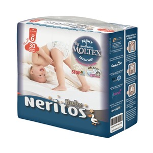 By Moltex Pañales talla 6 (18-30 kg) 30 uds.