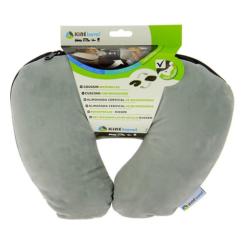 Cojín cervical, color gris, IMPEX.