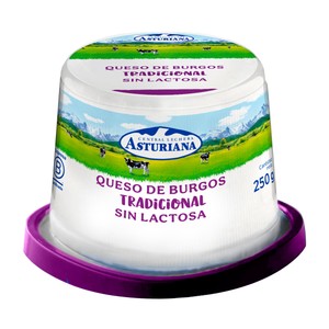 FLOR DE BURGOS Queso fresco de Burgos FLOR DE BURGOS tarrina 250 g.