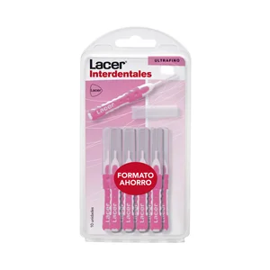 LACER Cepillo interdental ultrafino de 0.45 mm prensado LACER 10 uds.