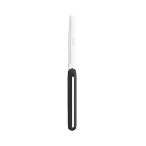 Cuchillo de mesa perlado con mango de plástico negro y blanco, ARCOS.