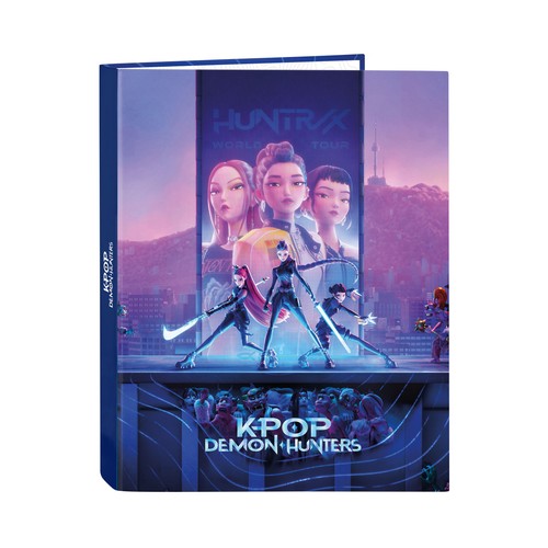 Carpeta de 4 anillas mixtas. K-POP