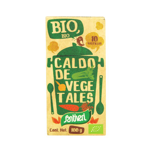 Imagen de SANTIVERI Caldo vegetal en pastillas 10 uds. 100 g.
