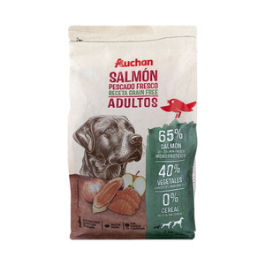 Imagen de PRODUCTO ALCAMPO Grain free Alimento completo para perros adultos base de salmón 2 kg.