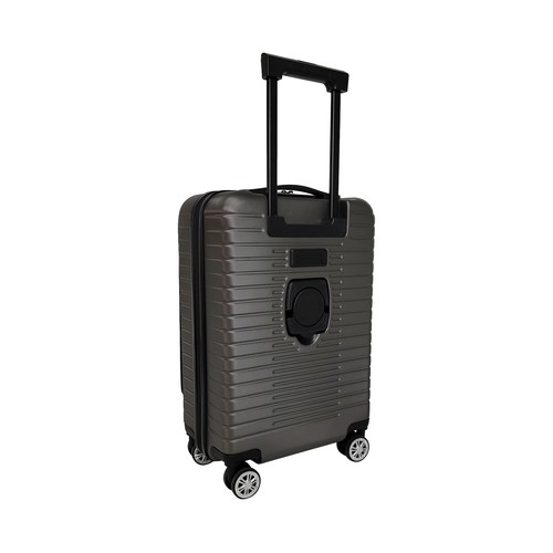 Maleta de cabina tipo trolley  8 ruedas multifunctional  55cm gris. AIRPORT