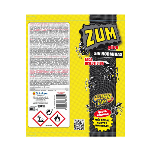 ZUM Insecticida especial hormigas en spray ZUM 300 ml.