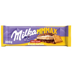 MILKA Chocolate con leche relleno de galleta 300 g.