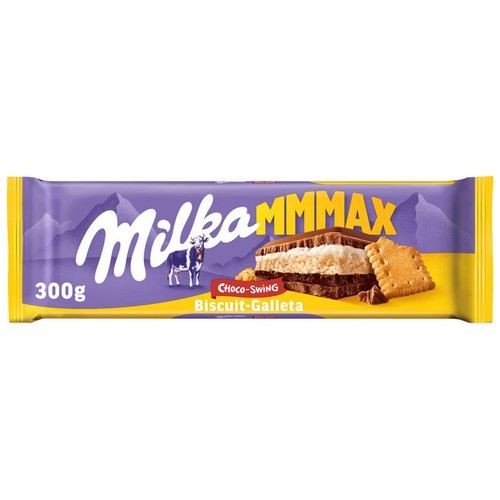 Chocolate con leche relleno de galleta MILKA 300 g.