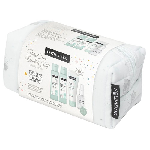 SUAVINEX Baby care essentials set Neceser con productos para el cuidado y la higiene del bebe.