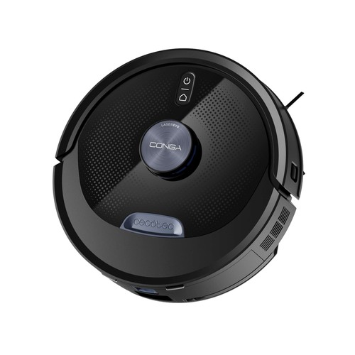 CECOTEC M60 Dark, Map Genesis, Wifi, Navegación Laser, 4 en 1: aspira, friega, barre y pasa la mopa 