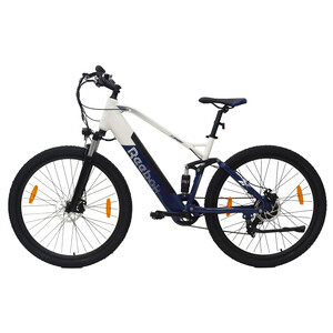 Imagen de Bicicleta Eléctrica REEBOK MTB 29x2 1P, color azul y blanco, autonomía 70 km, 250 W, ruedas 20.