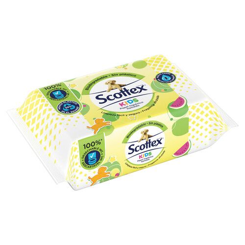 SCOTTEX Higiénico húmedo especial para bebés SCOTTEX Junior 75 uds.