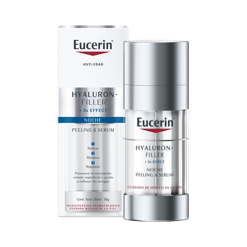 EUCERIN Sérum de noche con acción exfoliante y alisante (peeling) EUCERIN Hyaluron filler 30 ml.