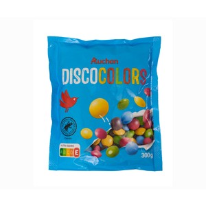 Producto Alcampo Grajeas de Colores Rellenas de Chocolate con Leche 300 G.