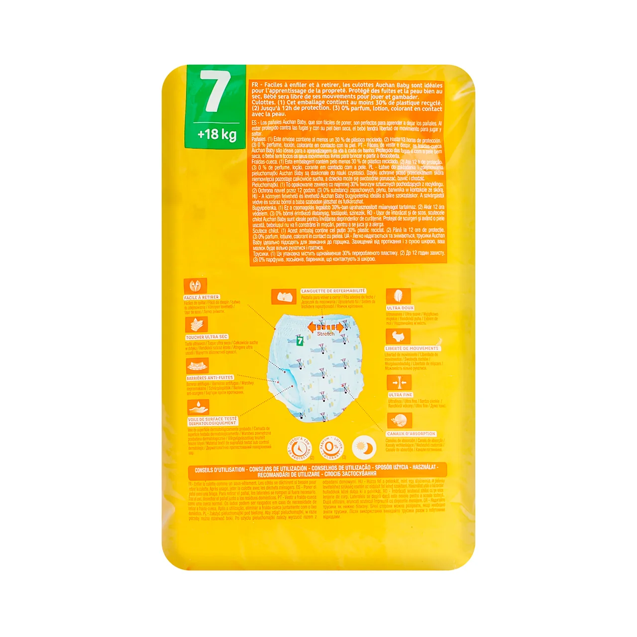 PRODUCTO ALCAMPO Baby Pants (braguitas) de aprendizaje talla 7 (+18 kg) 15 uds.
