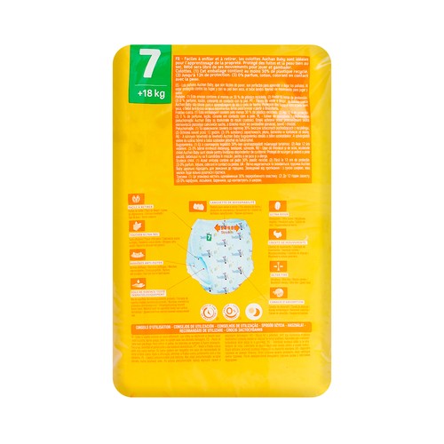 PRODUCTO ALCAMPO Baby Pants (braguitas) de aprendizaje talla 7 (+18 kg) 15 uds.
