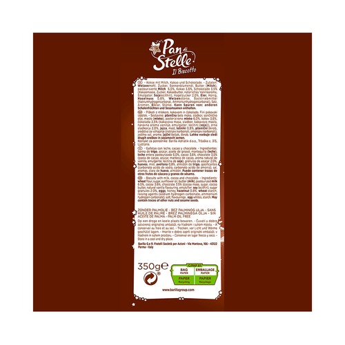 MULINO BIANCO Pan di Stelle Galleta chocolate 350 g.
