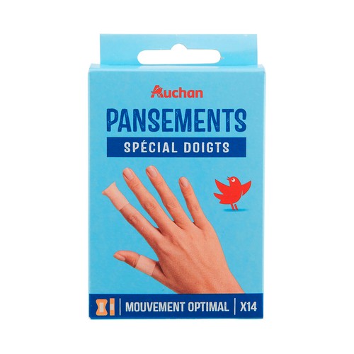 PRODUCTO ALCAMPO Apósitos para dedos de la mano, de 2 formas y tamaños diferentes 14 uds.