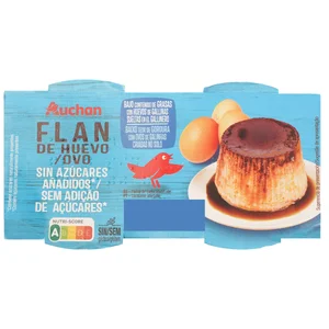 PRODUCTO ALCAMPO Flan de huevo s/azúcar añadido 4X100g