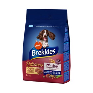 Imagen de BREKKIES Comida para perros adultos Tender & Delicious Affinity 3 kg.