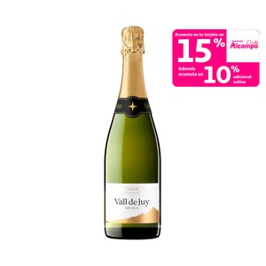 VALL DE JUY Cava semi seco ecológico botella 75 cl.