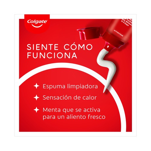 COLGATE Max white ultra Pasta de dientes con flúor y acción blanqueante 50 ml.