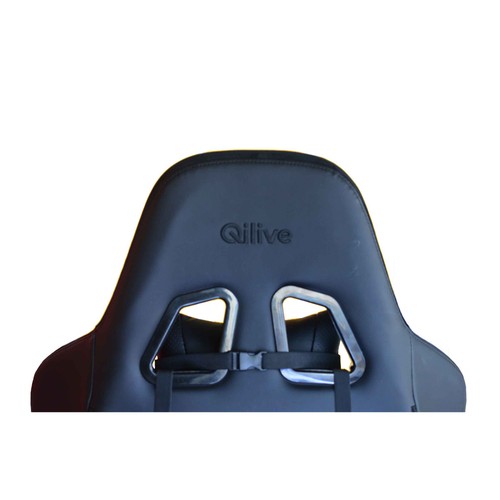 Silla Gaming QILIVE Q.3603 negro, altura regulable, reposabrazos ajustable, asiento basculante.