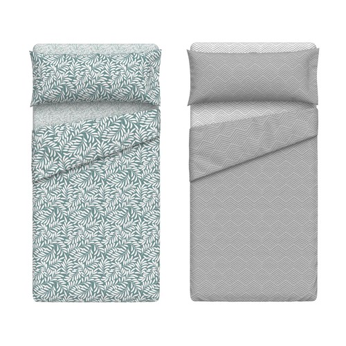 Juego sábanas de coralina para cama de 90cm, ACTUEL.