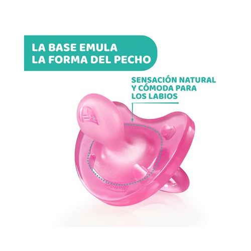 CHICCO Physio soft Chupetes de silicona con tetinas anatómicas, para bebés de 6 a 16 meses  2 uds.