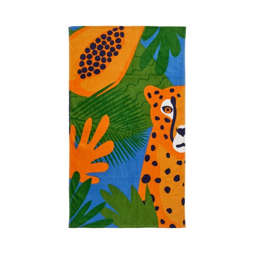 Toalla de playa infantil 70x120cm 320grs 100% algodón, velour. ACTUEL